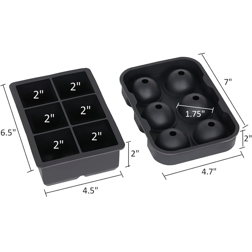 Silicone Ice Cube Trays-Sphere and Cube Brand New - Picture 3 of 3